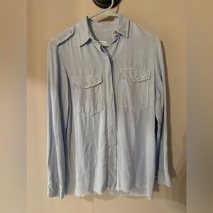 Zara  Soft Blue Casual Shirt button down